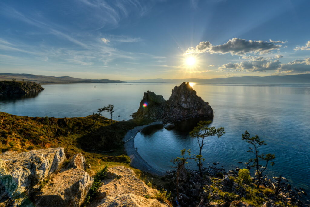 Veduta sul lago Baikal