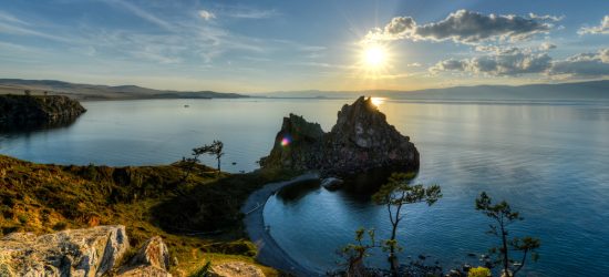 Veduta sul lago Baikal